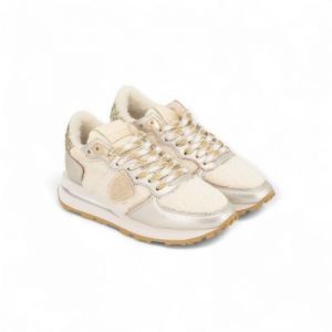 TROPEZ HAUTE LOW WOMAN BLANC ARGENT