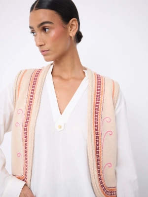 BEIGE CHINE